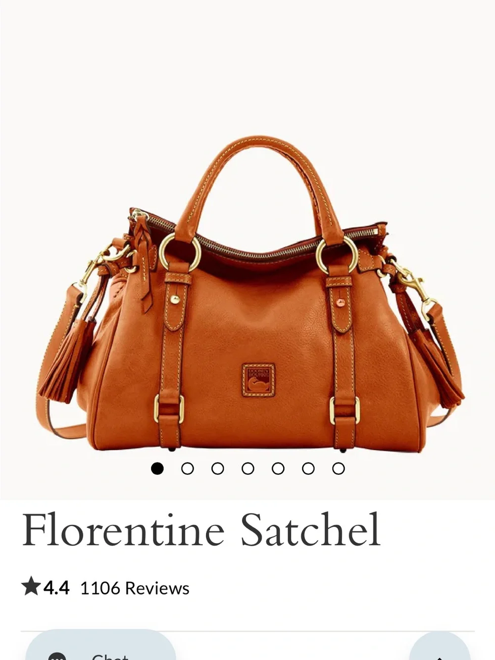 Dooney & Bourke Florentine Satchel - Picture 1 of 10